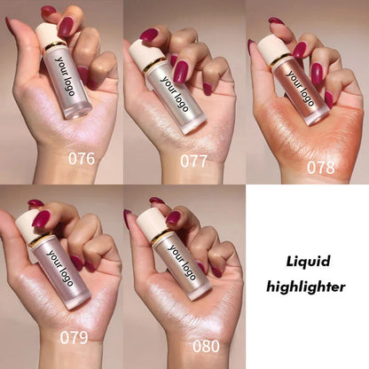 5ml Facia Shimmering Private Label Liquid Highlighter Shiny Bulk Waterproof Long-lasting Custom Highlight Face Make up Beauty